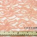 FREE SHIPPING Peach Cotton Lace Fabric by the Yard Wedding Bridal Craft Lace Material Cotton PEACH Lace Fabrics - 1 Yard Style 231