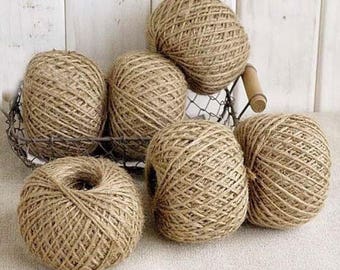 pelote de ficelle en chanvre naturel 30m