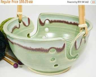 ON SALE Crocheting Bowl - 15% Off -Large Deluxe Crochet Yarn Bowl -Knitting Yarn Bowl - Pottery Knitting - Ceramic Knitting - Yarn Holder -