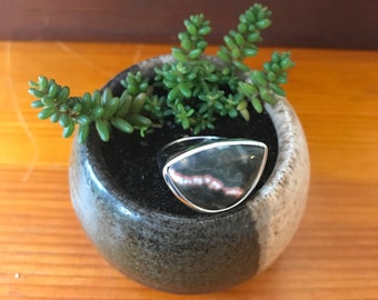 One of a Kind, Ocean Jasper Sterling Silver Statement Ring, "A Walk in the Woods"