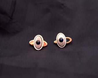 Old Buttons for shirt this piece Art Deco enamel 18K Gold Platinum and Central Sapphire Antiguos Botones en Oro Platino Zafiro
