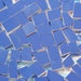 100 Coastal Blue Solid Hand Cut China Plate Mosaic Tiles
