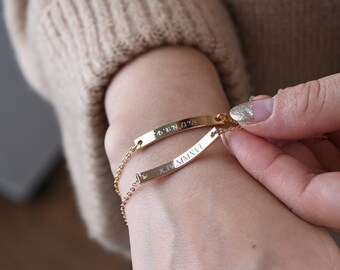 Personalized Bracelet for women,Bridesmaid gift,Friendship Bracelet, personalized graduation Coordinate bracelet Custom bracelet Inspiration