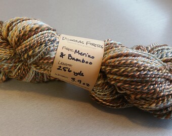 Hand-dyed handspun merino yarn