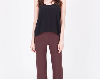 Bamboo french terry track/lounge pant