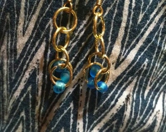 Gold Cinderella earings