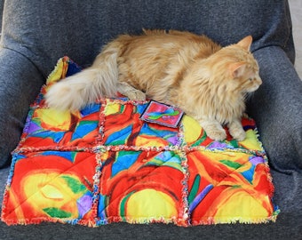 Pet Couch Cover, Sofa Cover Cat Bed, Pet Blanket, Colorado Catnip Blanket, Furniture Cover, Red Cat Blanket, Couch Cover, Pet Supplies