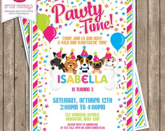 Printable Puppy Party Invitation | Personalized