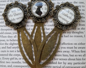 Jane Austen Book Page Pride and Prejudice Bookmark Emma Persuasion