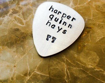 Personalized Guitar Pick - Personalize it, Pluck it, shred, music lover, Baby, Father