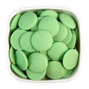 Mint Candy Melts 1 LB - light pastel green melting chocolate wafers for cakepops or chocolate making