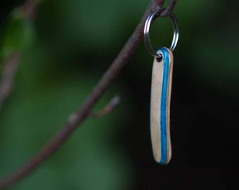 Recycled Skateboard Keychain