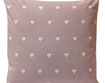 Harlequin Lovehearts Valentine Lilac Cushion Cover
