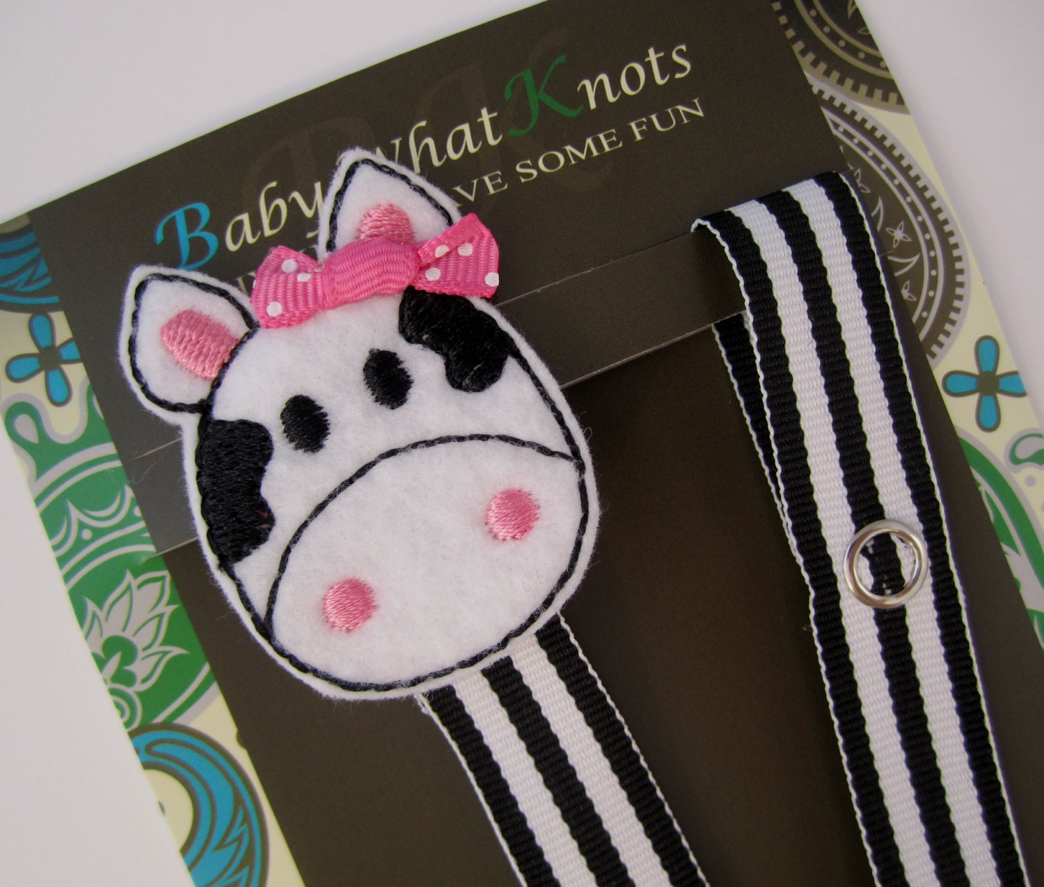 Girl Pacifier Clip Cow Pacifier Clip Farm Animal Pacifier