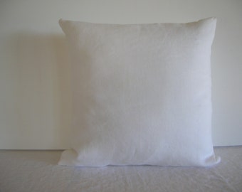 White Linen 16x16 Pillow Cover