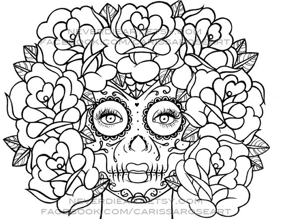 Download Digital Download Print Your Own Coloring Book Outline Page