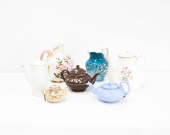 Hand Painted Floral Pitcher