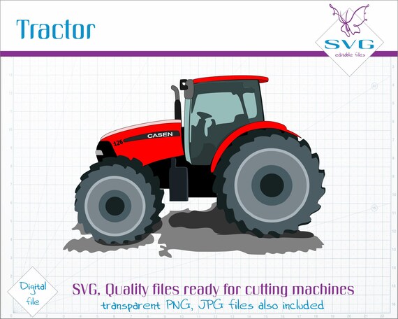 Download Red Tractor SVG clipart Vector clip art Modern Truck SVG