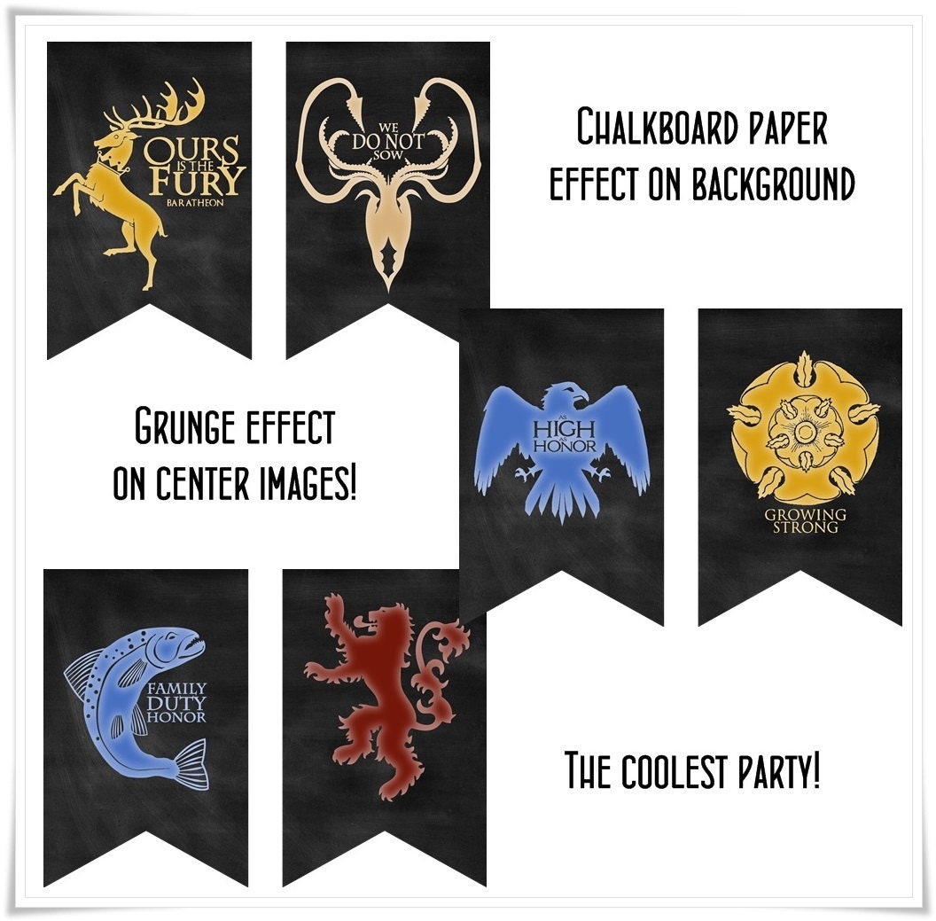 Game of Thrones Party Printables Banners I