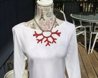 ON SALE - Beach Lover Coral Necklace