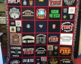 Tee Shirt Quilt Custom Made - Memory Quilt Made From 9 - 49 t-shirts