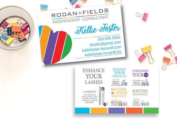 Rodan And Fields Business Card Printed Rodan Fields