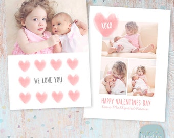 5x7 Valentines Day Card Template Valentines Day Valentines