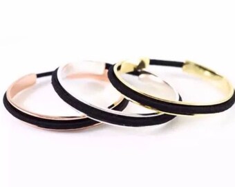 Hair Tie Bangle Bracelet, Pony Tail Holder, Hair Elastic Bracelet, Stocking Stuffer, Gifts for Her, Gift for Mom, Unique Gift, Jewelry Gift