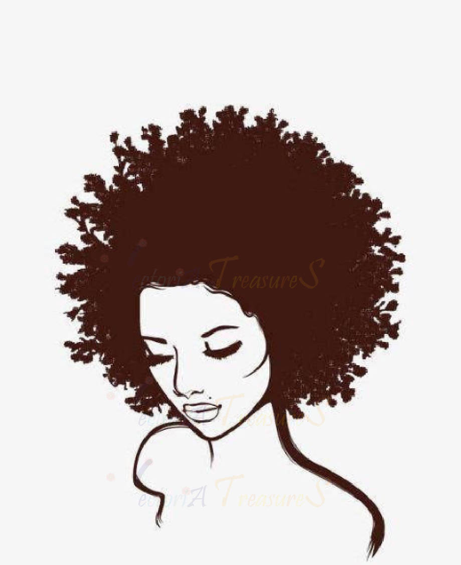 Free Free 145 Afro Hair Black Woman Svg Free SVG PNG EPS DXF File