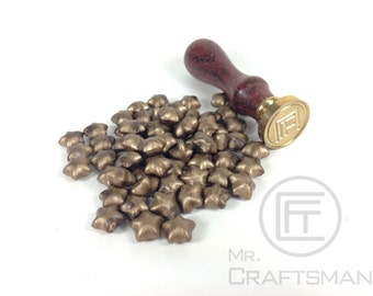 copper color lucky star Sealing wax, stamp wax