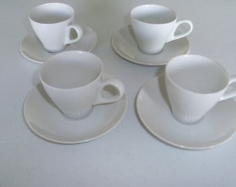 Mikasa Demitasse Set Of 4 Cups & Saucers