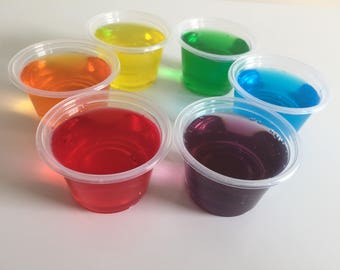 2oz Set of Six Clear Rainbow Slimes. Slime Set, Asmr Slime, Slime Bundle, Slime Pack, Two Ounce Slime