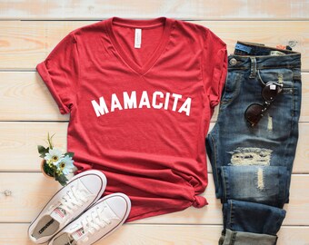 Mamacita Shirt - Funny Mom Shirt - Mom Shirt - Mama Shirt - Mother's Day Shirt - Blessed Mama - Tired as a Mother shirt