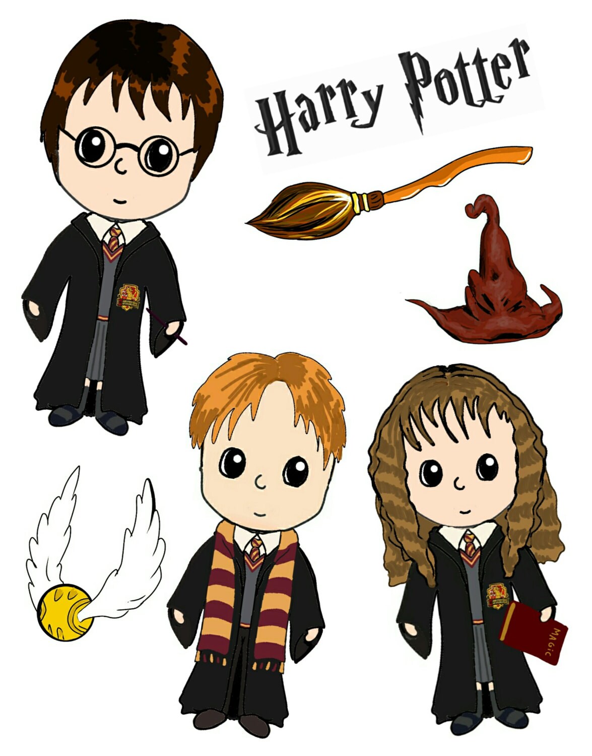 Harry Potter stickers set