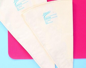 Canvas Piping Bag, Reusable Pastry Bag, Reusable Frosting Bag, Decorating Bag, Cloth Pastry Bag, Cloth Piping Bag, Canvas Pastry Bag