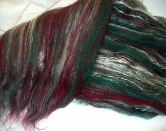 Multi Fibered Batt for Hand Spinning Yarn