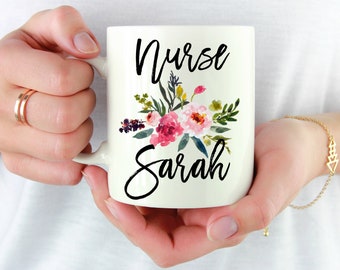 Personalized Nurse Gift Mug, Nurse Graduation Gift Cup, Registered Nurse Mug, Nursing Student Gifts, Nurse Grad Gift, RN Mug, Nursing School