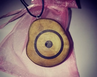 Celestial Symbol Sun Planet Moon UranusVenus Jupiter Necklace Wooden Charm Brown Eco Friendly Handmade Personalised Charms Jewellery #Etsy