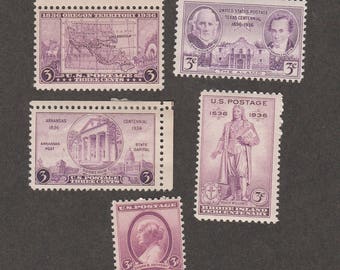 1936 U.S. Commemoratives Susan B. Anthony Oregon Texas Statehood Etc.