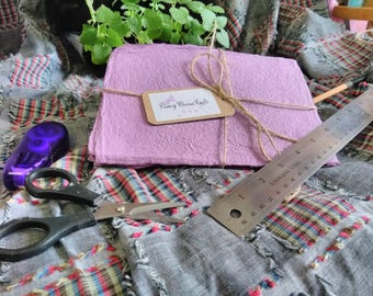 Purple Handmade Recycled Paper Sheets