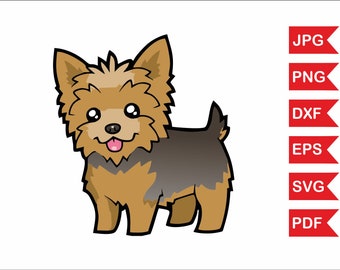 Yorkie svg file, Yorkie png, Yorkie silhouette, Yorkie download, Yorkie digital, Yorkie decal, Yorkie clipart, Yorkie pdf, Yorkie eps