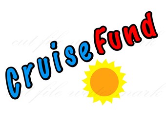 Cruise Cut Files SVG & Studio 3 File for Silhouette Brother Cricut Cutouts Decals Designs SVGs Cutout Photo Decal Logos Logo Vacation Sun