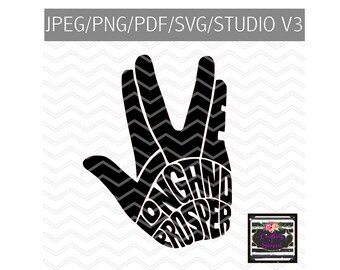 Live long and prosper SVG
