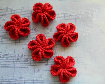 Crochet Flowers Applique, Scrapbooking application