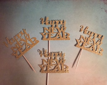 New Years Eve Cake Topper, New Years Eve, New Years Eve Party, 2018 Cupcake Toppers, New Years Eve Decor, NYE Decor, Graduation 2018