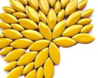 Petal Ceramic Mosaic Tiles - Curry - 50g (approx. 50 petals)