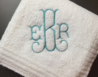 Chenille Blanket with Monogram