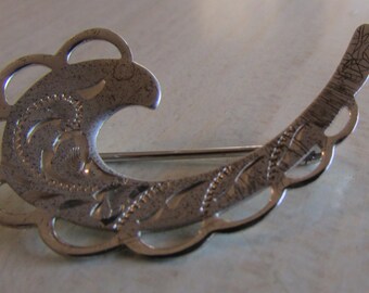 Theda Sterling Silver Pin