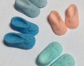 Baby Shower Booties 32 Colored Sugar Cube Gift Boxfor Baby Showers and Party's or Tea Service