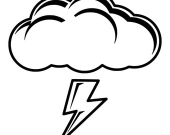 Lightning Storm Cloud Die Cut Decal Car Window Wall Bumper Phone Laptop Lightning Storm Cloud Die Cut Decal Car Window Wall Bumper Phone Laptop